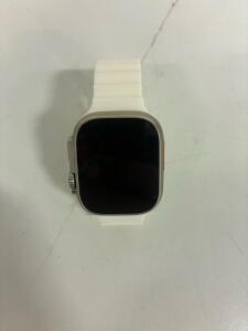 Apple Watch Ultra, 49mm Titanium Case, White Ocean Band, Retina LTPO OLED, GPS + LTE