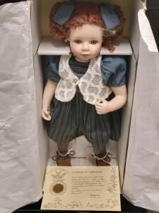 Kingstate The Dollcrafter "Lola" Prestige Collection 20" Limited Edition Porcelain Doll