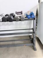 Fitness Gear 3-Tier Dumbbell Rack w/ Ignite, Weider, CAP Dumbbell Set 3&ndash;40 lb Range, 20 pcs - 4