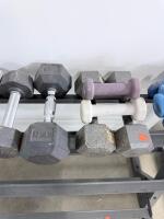 Fitness Gear 3-Tier Dumbbell Rack w/ Ignite, Weider, CAP Dumbbell Set 3&ndash;40 lb Range, 20 pcs - 11