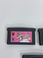 Game Boy Advance Puzzle & Card Game Lot &ndash; Connect Four / Dr. Sudoku / Tetris Worlds / Texas Hold'em / Marble Madness + Klax - 2