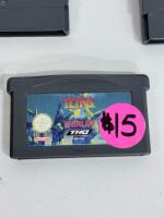 Game Boy Advance Puzzle & Card Game Lot &ndash; Connect Four / Dr. Sudoku / Tetris Worlds / Texas Hold'em / Marble Madness + Klax - 8