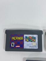 Nintendo GBA Lot: Dr. Mario Puzzle League, Sudoku Fever, Battleship Risk Clue, Brain Games, Poker - 2