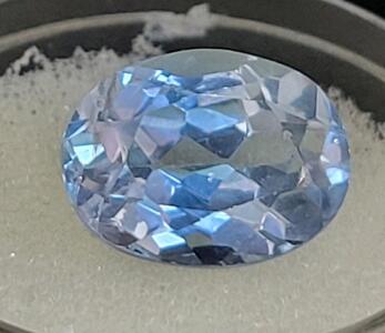 7.30ct Natural Faceted Oval Cut Brazilian Blue Aquamarine Gemstone