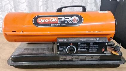 (1) Dyna-Glo Pro 80K BTU Forced Air Kerosene Portable Heater