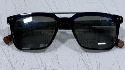 Proof "Wander on" Wayfarer Sunglasses, Black Frame, Gray Lenses, Used Condition