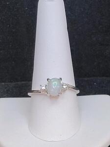 Beautiful Fire Opal Ring, Size 10