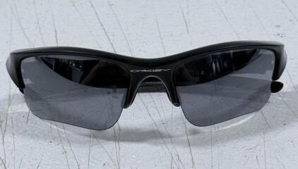 Oakley Flak Jacket Matte Black Sport Sunglasses, Gray Lens, Semi-Rimless Wraparound, Unisex