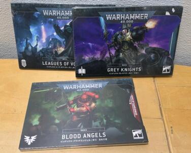 Warhammer 40,000 Index Army Codex Books - Leagues of Votann, Grey Knights, Blood Angels (Japanese, Sealed)