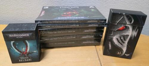 Warhammer 40,000 10th Edition Aeldari & Space Marine Datacards, 5 Index Books, New Sealed
