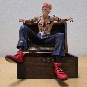 Banpresto Ryomen Sukuna Jujutsu Kaisen Anime Figurine with Wooden Display Box