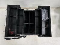 Aluminum Cosmetic Train Case with Multi-Tiered Trays and Key Lock - 2