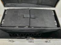 Aluminum Cosmetic Train Case with Multi-Tiered Trays and Key Lock - 6