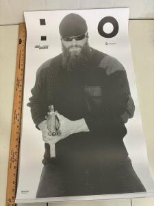 SIG SAUER SSA-DA1 Training Targets, 35" x 23", Human Silhouette Design, approx 25-Pack