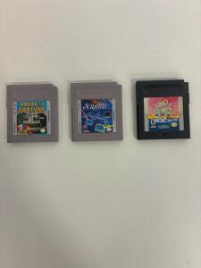 UNO, Super Scrabble, Wheel of Fortune Game Boy Cartridges &ndash; Nintendo, 3 Classic Titles, USA Region