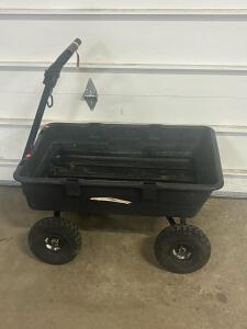 GroundWork Towable Utility Cart, 1,000 lb. Capacity, 49" x 24.5" Bed, Steel Frame