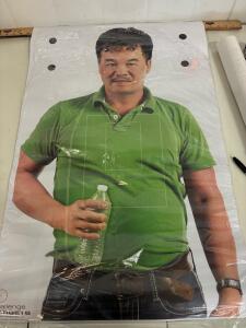 Challenge Targets 2115 Full-Size Human Silhouette Paper Shooting Target, approx Pack of 25-50 no shoot