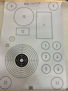 RE Factor Tactical IQ Target, , Multi-Shape Training Design. back to basics