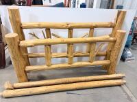 Rustic Queen Log Bed Frame, Solid Wood, Handcrafted, Natural Finish - 2