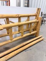 Rustic Queen Log Bed Frame, Solid Wood, Handcrafted, Natural Finish - 6