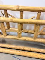 Rustic Queen Log Bed Frame, Solid Wood, Handcrafted, Natural Finish - 8