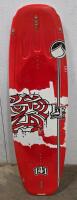 Liquid Force Litmus 141.6 Wakeboard, Aercore, 4 Fins, Red/White Design, Continuous Rocker - 2