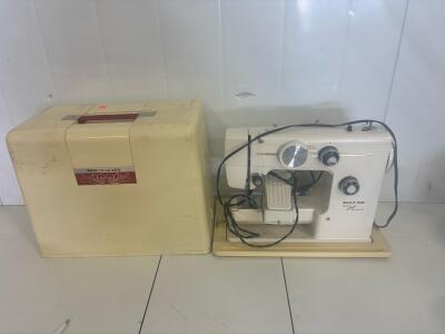 Riccar Super Z Stretch Sewing Machine Model 888, 70W Motor, Free Arm, Includes Case and Foot Pedal