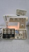 Working Singer Touch & Sew Model 758 Electric Sewing Machine with Accessories