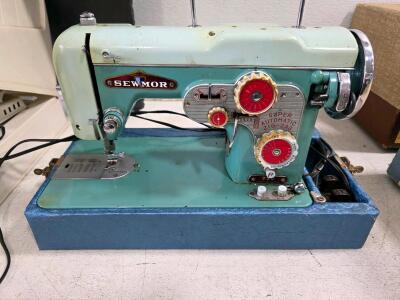 Working Sewmor Super Automatic Zig Zag Electric Sewing Machine
