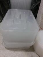Mixed Lot Disposable Takeout Containers with Lids &ndash; Rectangular, Round & Paper Boxes, 200+ Pieces - 3