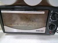 Commercial Kitchen Lot: Better Chef Toaster Oven, 10 Food Pans, 3 Saucepans, Utensil Organizer (Turns On) - 3