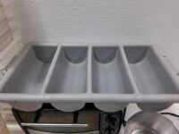 Commercial Kitchen Lot: Better Chef Toaster Oven, 10 Food Pans, 3 Saucepans, Utensil Organizer (Turns On) - 4