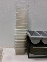 Commercial Kitchen Lot: Better Chef Toaster Oven, 10 Food Pans, 3 Saucepans, Utensil Organizer (Turns On) - 5