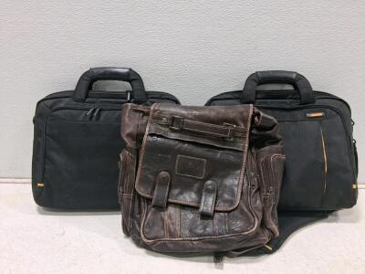 CineBags CB17 Laptop Bag, Brown Leather Backpack, eBags Black Nylon Laptop Bag