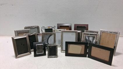 Assorted 15 Photo Frames &ndash; Lane, Salvador, Metal, Wood, Decorative, 4x6 5x7 8x10 Mixed Set
