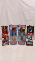 Assorted Sealed Action Figures/Dolls: Karma&rsquo;s World, Marvel Iron Man, Power Rangers Blue Ranger, 12-in