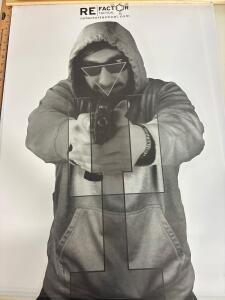 RE Factor Tactical IQ Target Threat 23"x35" Human Silhouette Paper Target for Training