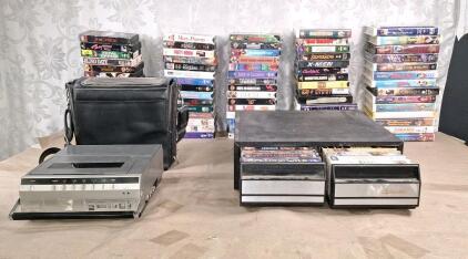 (1) Vintage RCA SelectaVision VCR VHS Recorder/ Player & (80+) Assorted VHS Movies