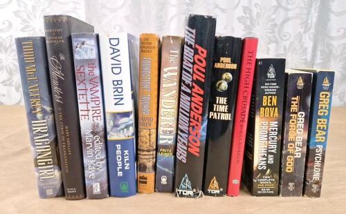 Lot Of (12) Assorted Science Fiction Novels Including Poul Anderson & Greg Bear