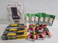 Large Lot Air Wick Essential Mist Refills & Plug-In Warmers, Combat Max Roach Gel, LED Fountain