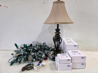 Novelty Lights C7 & C9 Christmas Light Set with 150 Replacement Bulbs and Extension Cords
