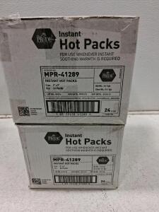 MedPride MPR-41289 Instant Hot Packs 5"x9", 24 Packs/Case, Fast Soothing Warmth, Lot 44286/26846