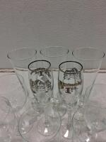 Mixed Lot of 24 Glasses &ndash; Champagne Flutes, Wine, Cocktail, Coupe, Mug &ndash; Anniversary Inn Logo - 3