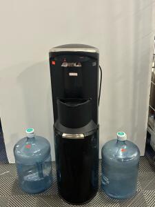 Bottom Load Water Dispenser/Cooler with Three 5-Gallon Bottles