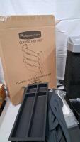 Fellowes S701CM Shredder(tested), Rubbermaid L16603 Hot File Set, 6 Binders, Folders &ndash; Office Bundle - 2