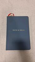 Faith & Focus 90-Day Undated Daily Planner by Christian Planner &ndash; Ocean Blue, Hardcover, Flat Lay Binding 27 count. - 4