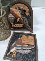 Large Mixed Lot Home Decor: Step Ladder, Maison For&ecirc;t Planter, Owl Figure, Glassware, Baskets - 2