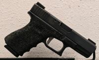 Glock 23 Gen 4 .40 S&W, Custom Stippled Grip, Fiber Optic Sights, Serial UXS788