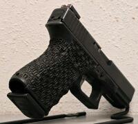 Glock 23 Gen 4 .40 S&W, Custom Stippled Grip, Fiber Optic Sights, Serial UXS788 - 2