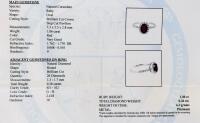 Platinum Ruby & Diamond Ring, 1.06 ct Oval Ruby, 0.36 ct Diamonds, Certificate K42E11-EA14142, Appraised - 9